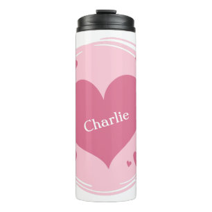 Your Name(s) in a Heart custom tumbler