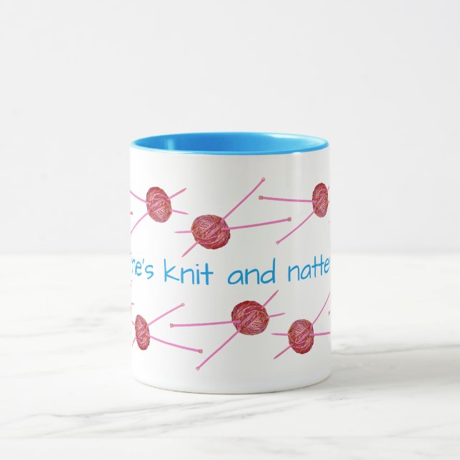 (Your name)'s knit and natter Mug (Center)