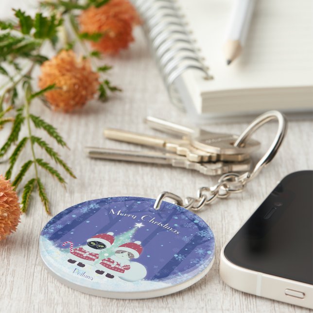[Your name]'s Poiluna Christmas Key Ring (Front Right)