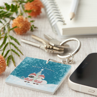 [Your name]'s Poiluna Christmas Square Key Ring