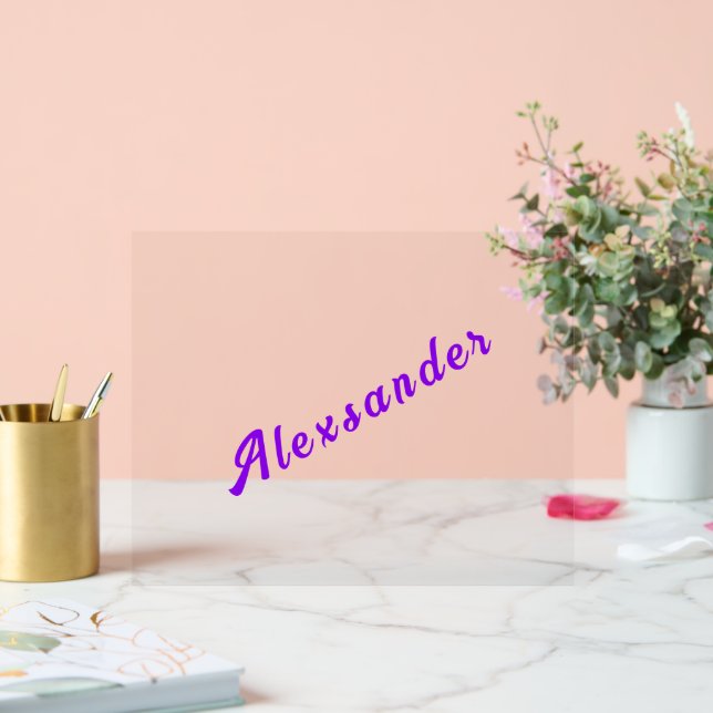 Your Name Text Custom Colours and Fonts Acrylic Sign (Wedding)