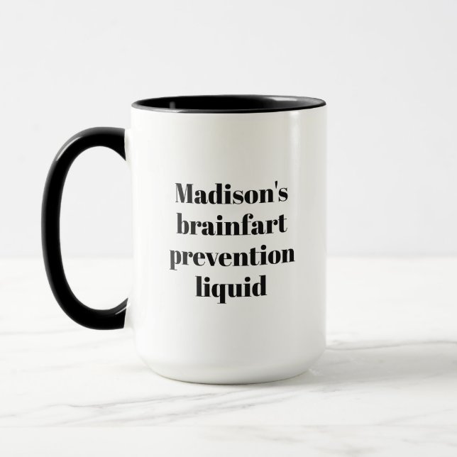 Your Name / Text Funny Mug (Left)