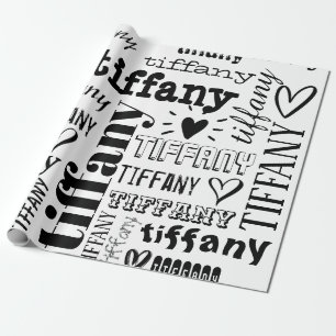 Your Name Text Pattern Personalised Wrapping Paper