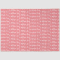 Your Name  Tissue Paper- Pink