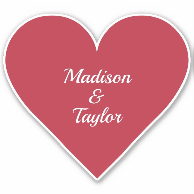 YOUR NAMES in a Heart (Front)