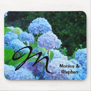 Your Names mousepad His & Her Name Floral