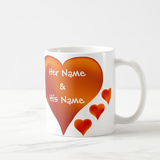 Your Names personalised love mug (Right)