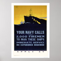 Your Navy Calls - Firemen Needed (US02298)