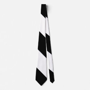 Your New Favourite Black & White Broad Striped Tie