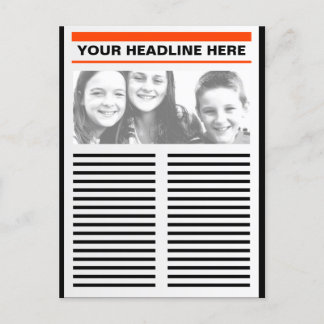 Your Newspaper Postcard