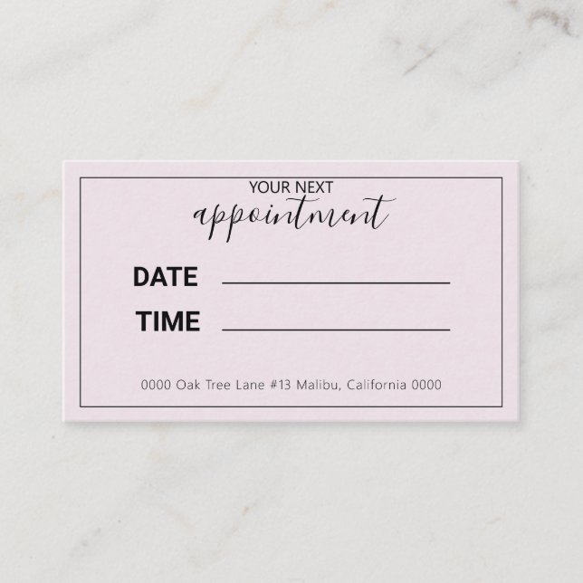 Your Next Appointment Pastel Purple (Front)