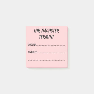 Your next appointment! post-it notes