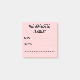 Your next appointment! post-it notes