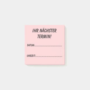 Your next appointment! post-it notes