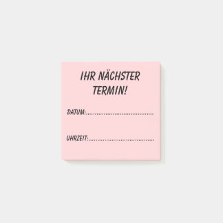 Your next appointment! post-it notes