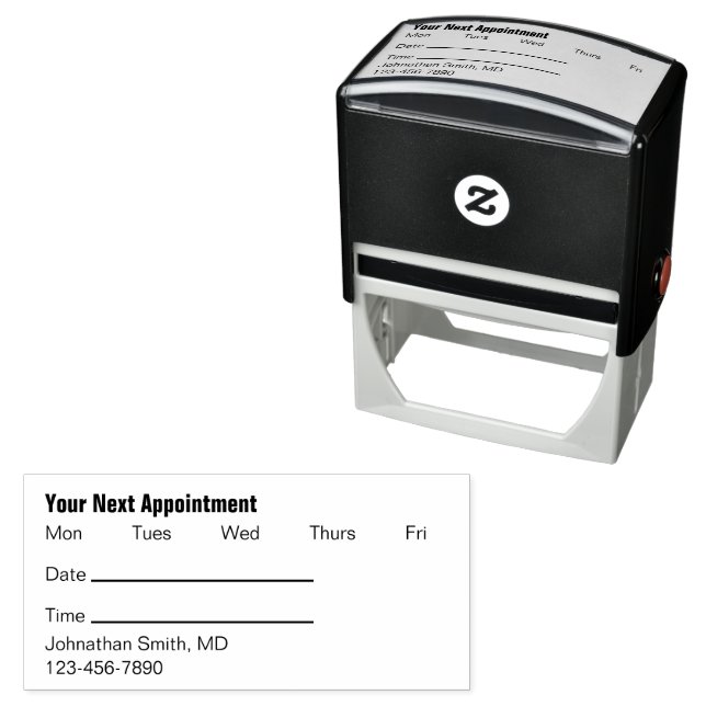 Your Next Appointment Reminder for a Doctor Self-inking Stamp (In Situ)