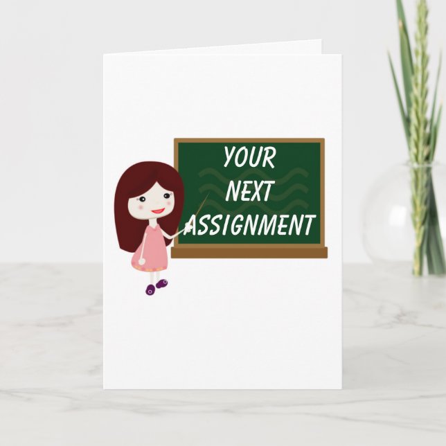 YOUR NEXT ASSIGNMENT IS **ENJOY YOUR RETIREMENT** CARD (Front)