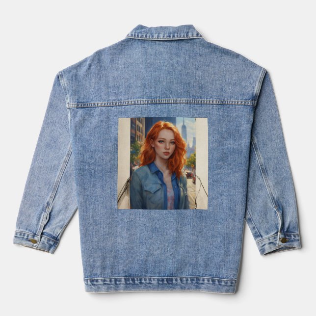 "Your Next Signature Look Denim Jacket (Back)
