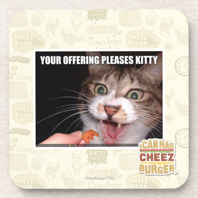 Your Offering Pleases Kitty Coaster (Front)