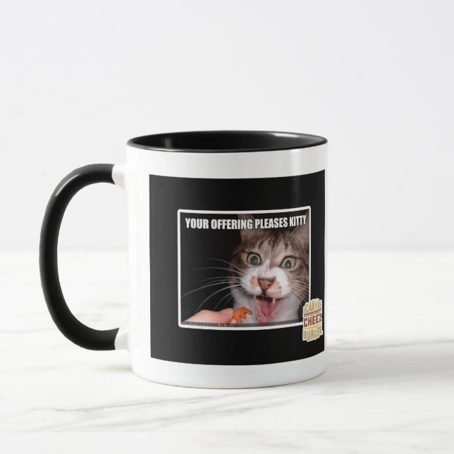 Your Offering Pleases Kitty Mug (Left)