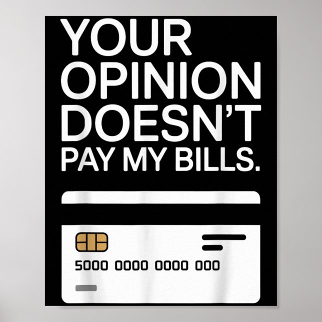 Your Onion Doesn't Pay My Bills Success Hustle Mot Poster (Front)