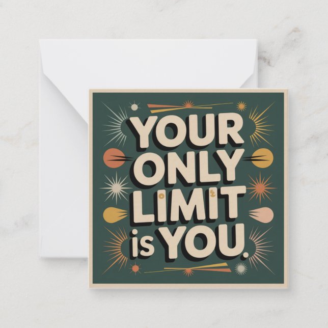 Your Only Limit Is You Card (Front)