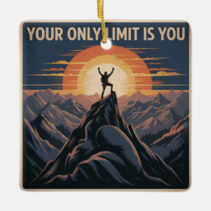 Your Only Limit Is You Ceramic Ornament