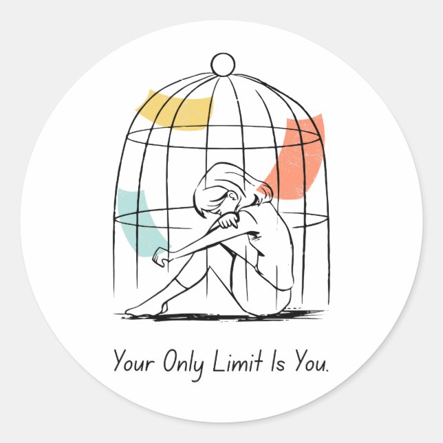 Your Only Limit Is You – Empowerment Sticker (Front)