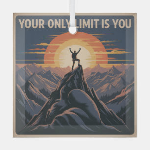 Your Only Limit Is You Glass Tree Decoration