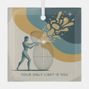 Your Only Limit Is You Glass Tree Decoration