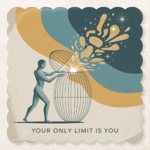 Your Only Limit Is You Paper Coaster