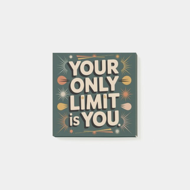 Your Only Limit Is You Post-it Notes (Front)