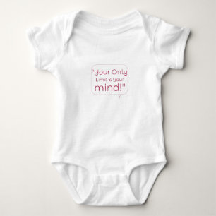 "Your Only Limit is Your Mind: Break Barriers, Ach Baby Bodysuit