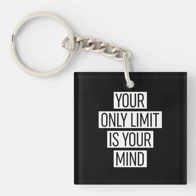 Your Only Limit Is Your Mind  Key Ring (Front)