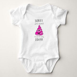 Your Opinion Doesn’t Fit in My Diaper – Funny Baby Bodysuit