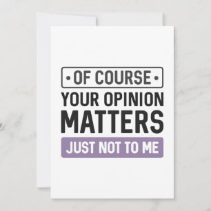 Your Opinion Matters Thank You Card