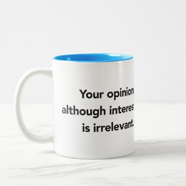 Your opinion two-tone mug (Left)
