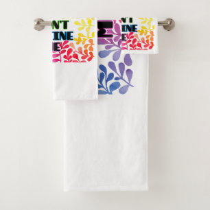 Your Opinions Don't Define Me Bath Towel Set