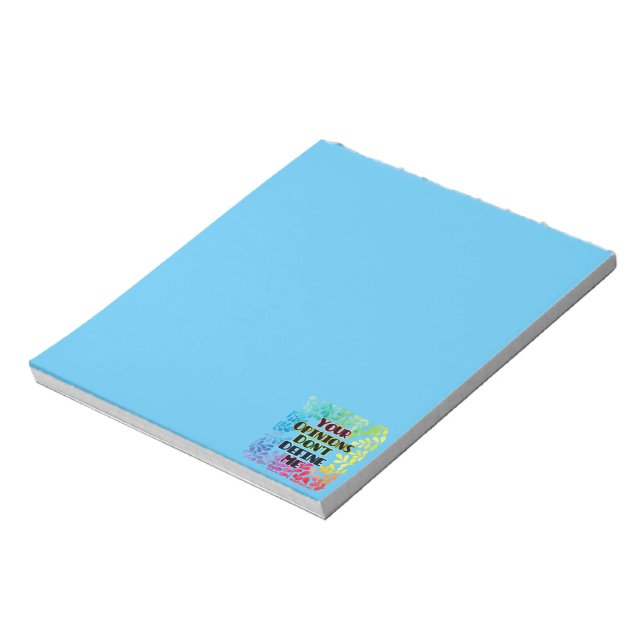 Your Opinions Don't Define Me Notepad (Rotated)