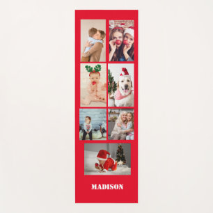 Your own 7 photos collages, custom name & colour yoga mat