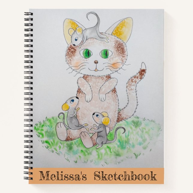 Your Own Art On Cover Sketchbook Notebook (Front)