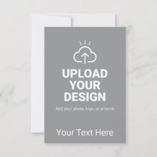 Your Own Artwork and Wording RSVP Card