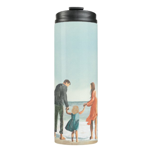 Your Own Artwork | Upload Your Painting Drawing Thermal Tumbler (Front)