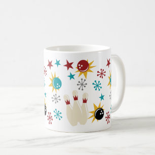 Your Own Colour Retro Bowling Theme Coffee Mug