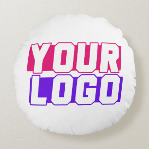 Your Own Company Logo Round Cushion