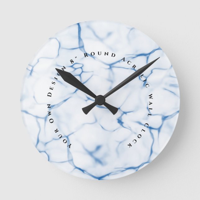 Your Own Creation 8" Round Acrylic Wall Clock (Front)