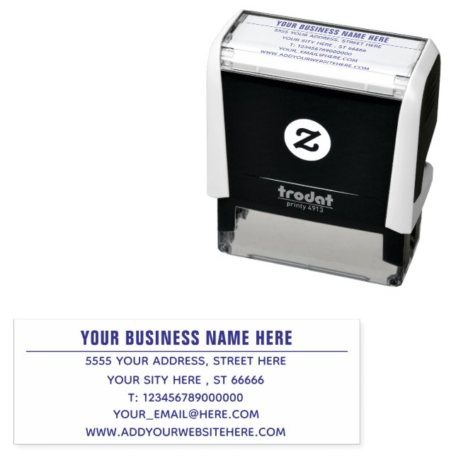 Your Own Design Address Stamp Example (In Situ)