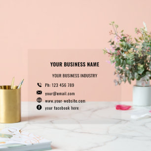 Your Own Design Business Acrylic Sign