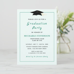 Your Own Design Colours Fonts Graduation Invitatio