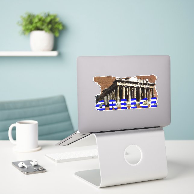Your Own Greece Parthenon (Laptop On Desk)